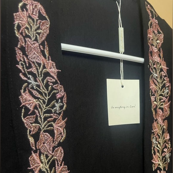 Long Floral Cardigan Shawl NWT - Picture 2 of 6